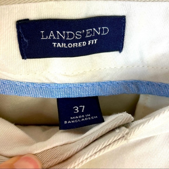 Lands’ End Tailored Fit Khaki Pants Size 37 - Picture 12 of 13